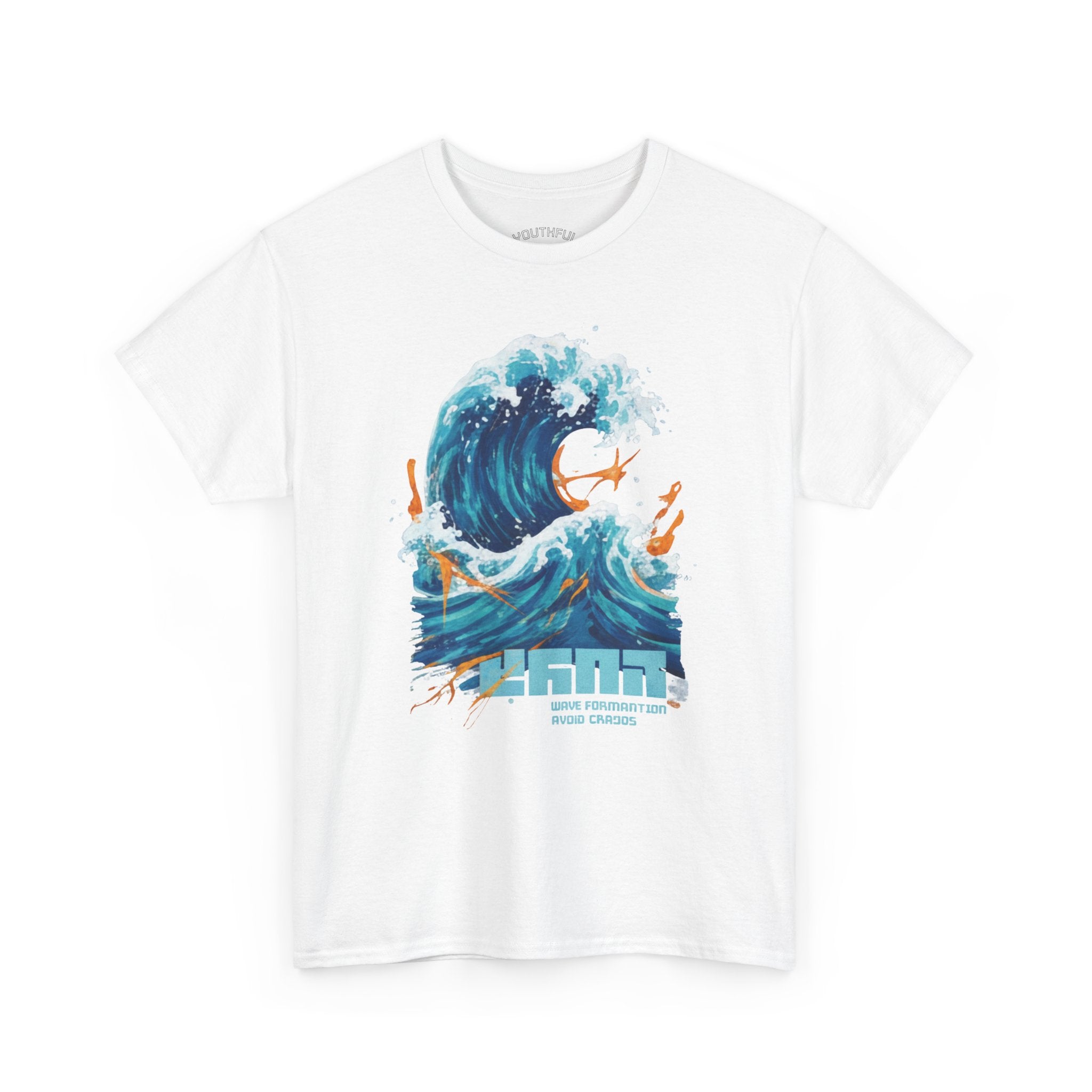 Wave Surf Graphic Tee — Ocean Wave Art T-Shirt