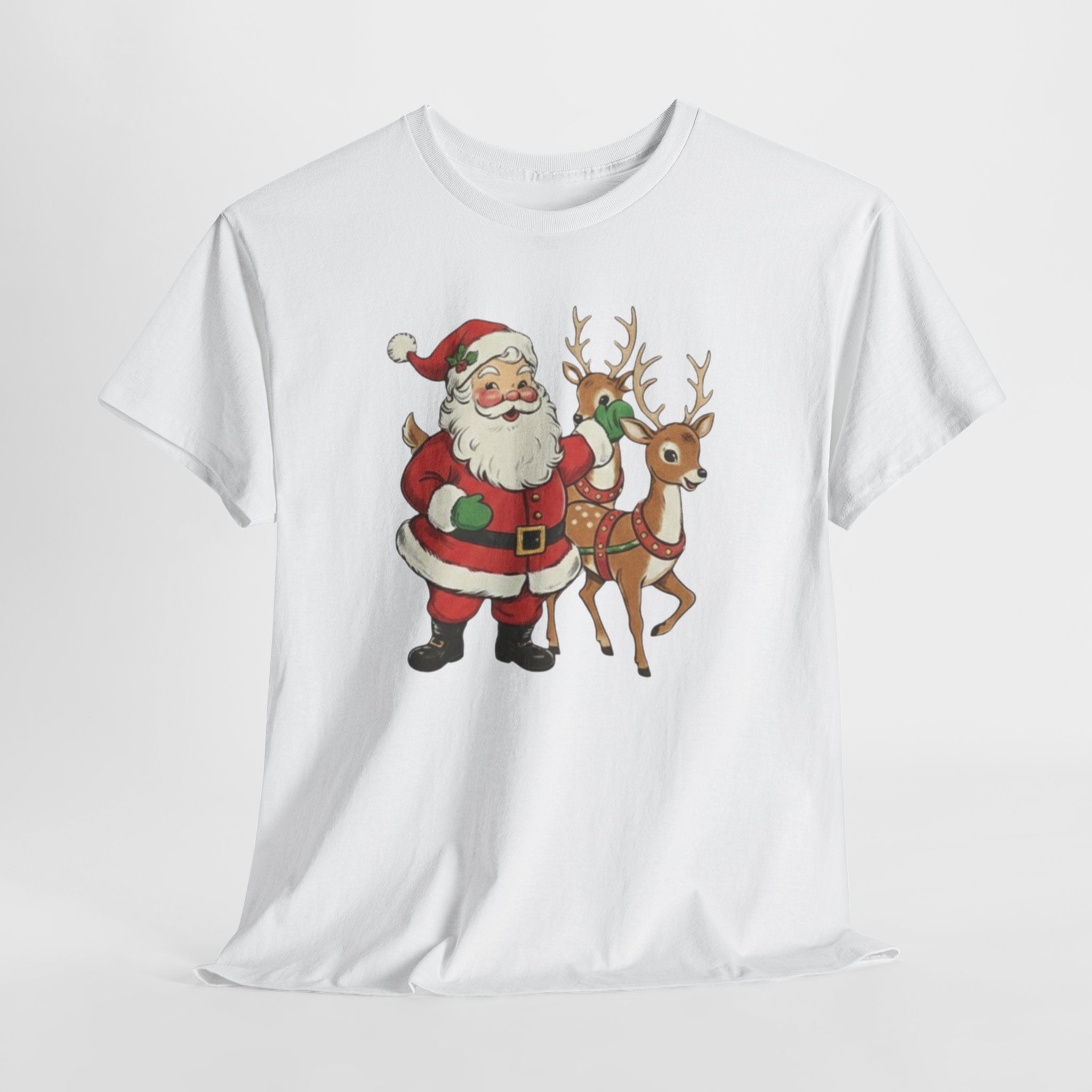 Santa and Reindeer Christmas Tee