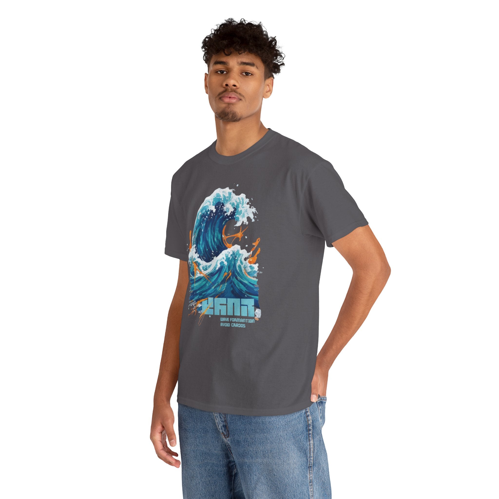 Wave Surf Graphic Tee — Ocean Wave Art T-Shirt