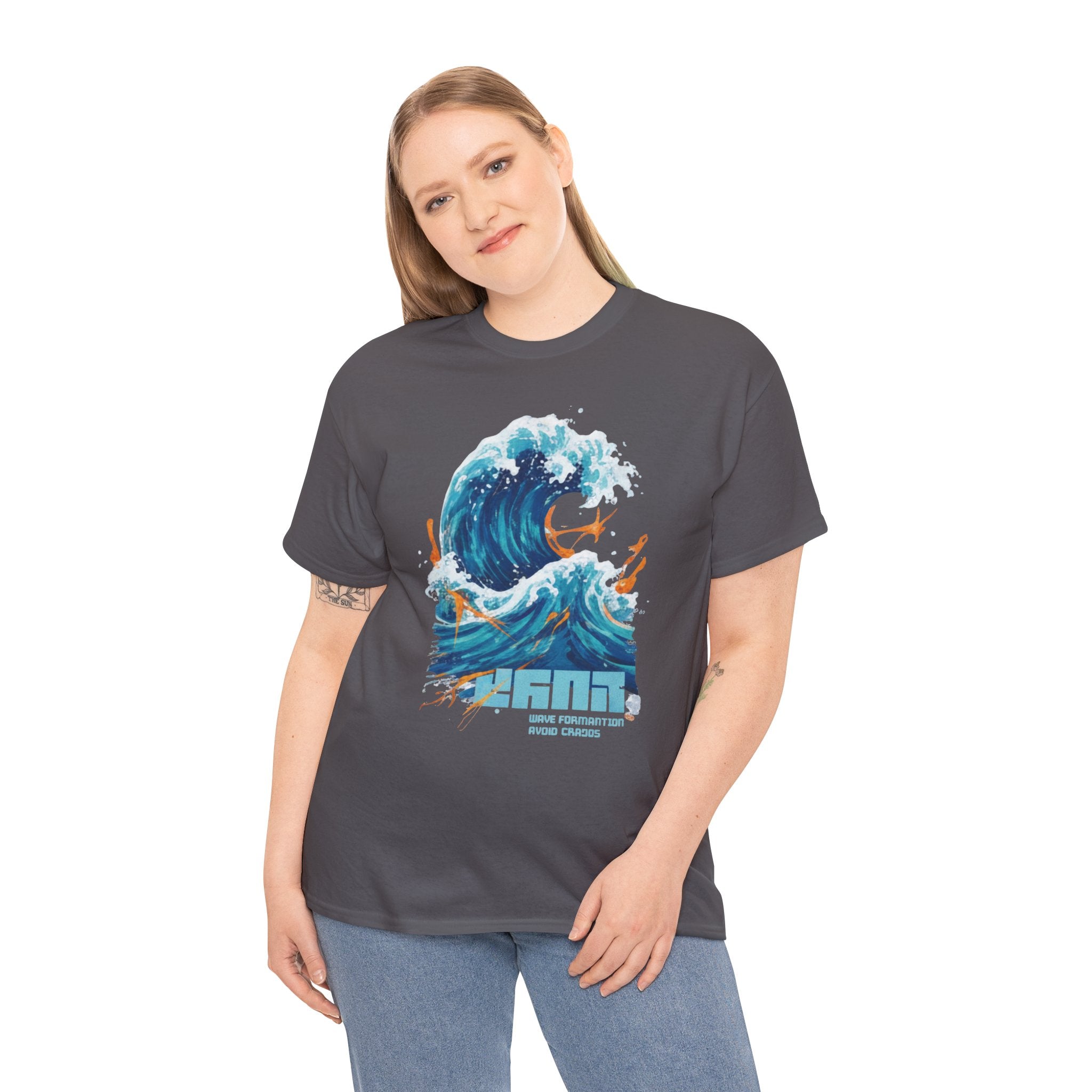 Wave Surf Graphic Tee — Ocean Wave Art T-Shirt