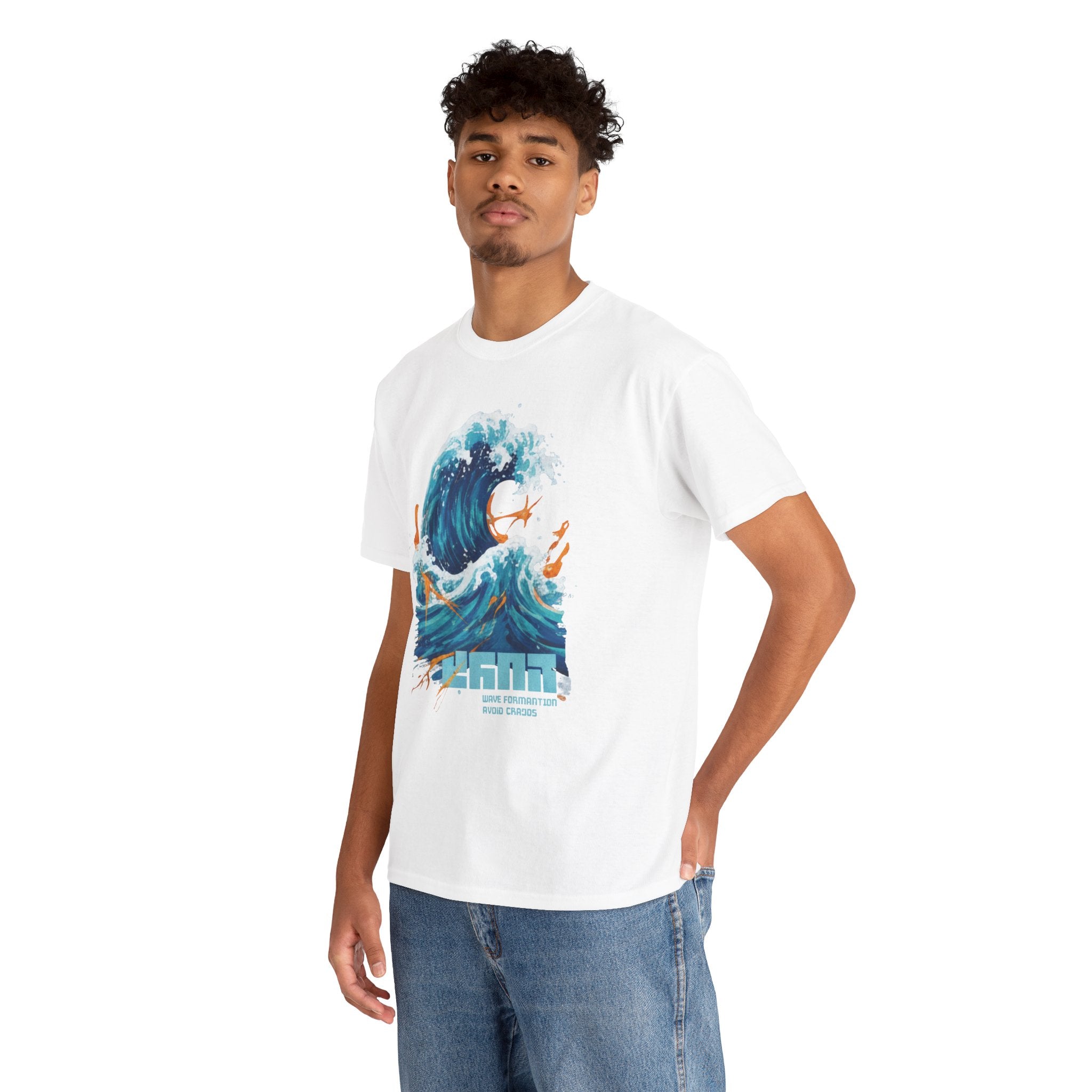 Wave Surf Graphic Tee — Ocean Wave Art T-Shirt