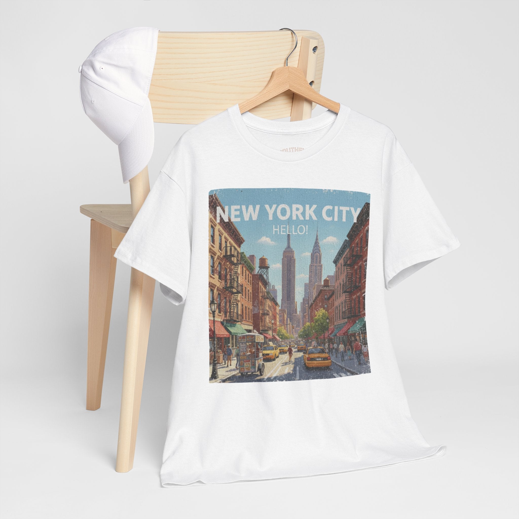 New York City Retro Street Tee — NYC Vintage Skyline Graphic T-Shirt